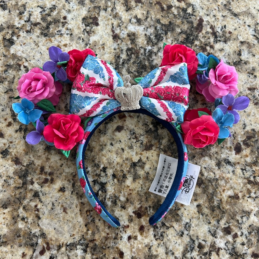 Floral Mickey Mouse Ears Headband